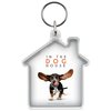 View Image 1 of 1 of House Shaped Keyring