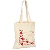 View Image 1 of 2 of Cotton Shopper - Leaves Design