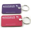 View Image 1 of 1 of DISC Recycled Leather Keyring - Rectangular - Coloured