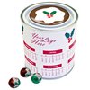 View Image 1 of 3 of DISC Calendar Desk Tidy Tin - Christmas Chocolate Balls