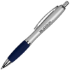 View Image 1 of 3 of DISC Curvy Metal Pen - Silver