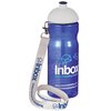 View Image 1 of 2 of Base Sports Bottle - Domed Lid with Lanyard