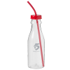 View Image 1 of 3 of DISC 630ml Retro Soda Bottle with Straw