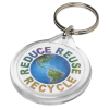 View Image 1 of 3 of DISC Round Promotional Keyring - Digital Print