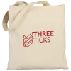 View Image 1 of 2 of Deluxe 5oz Cotton Tote Bag