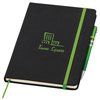View Image 1 of 7 of DISC Noir Notebook with Linear Pen - Large