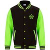 View Image 1 of 5 of DISC AWDis Electric Varsity Jacket - Printed