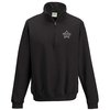 View Image 1 of 2 of AWDis Sophomore Zip Neck Sweatshirt - Embroidered