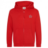 View Image 1 of 2 of AWDis Kid's Zipped Hoodie - Embroidered