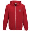 View Image 1 of 8 of DISC AWDis Kids Heather Zipped Hoodie - Embroidered