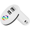 View Image 1 of 2 of DISC LED Dual Car Charger - Full Colour