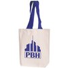 View Image 1 of 14 of DISC Natural Cotton Shopper with Coloured Handles - Portrait