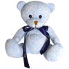 View Image 1 of 2 of DISC Newcroft Bear - Sky Blue with Bow