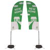 View Image 1 of 2 of 9ft Indoor Razor Flag - Double Sided