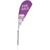 View Image 1 of 2 of 6ft Outdoor Tear Drop Flag - One Sided