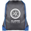 View Image 1 of 1 of Essential Drawstring Bag - Black with Coloured Cords - 1 Day