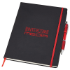 View Image 1 of 7 of DISC Noir XL Notebook with Curvy Pen