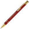 View Image 1 of 1 of Electra Metal Pen - Gold Trim - Engraved