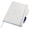 View Image 1 of 2 of Polar A5 Notebook with Curvy Pen - Debossed
