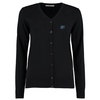 View Image 1 of 1 of Kustom Kit Ladies Arundel V-Neck Cardigan - Embroidered