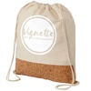 View Image 1 of 3 of DISC Cotton and Cork Drawstring Bag