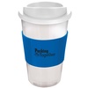 View Image 1 of 1 of DISC Americano Travel Mug - Translucent - White with Grip