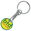 View Image 1 of 10 of Recycled Trolley Coin Keyring - Colours