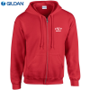 View Image 1 of 4 of Gildan Zipped Hooded Sweatshirt - Printed