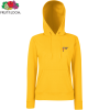 View Image 1 of 1 of DISC Fruit of The Loom Women's Hooded Sweatshirt - Embroidered