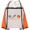 View Image 1 of 7 of DISC Contrast Drawstring Bag - Full Colour