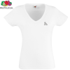 View Image 1 of 1 of Fruit of the Loom Women's Value V-Neck T-Shirt - White