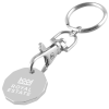 View Image 1 of 2 of DISC £1 Trolley Coin Keyring - Engraved - 1 Day