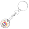 View Image 1 of 4 of Full Colour £1 Trolley Coin Keyring - 3 Day