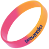 View Image 1 of 2 of Silicone Wristband - Custom 2 Colours