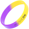 View Image 1 of 2 of Childrens Silicone Wristband - Custom 2 Colours