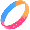 View Image 1 of 1 of Silicone Wristband - Custom 3 Colours