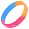View Image 1 of 1 of Childrens Silicone Wristband - Custom 3 Colours