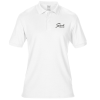 View Image 1 of 1 of DISC Gildan DryBlend Double Pique Polo Shirt - White - Embroidered