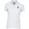 View Image 1 of 4 of DISC Gildan Women's DryBlend Double Pique Polo Shirt - White - Embroidered