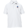 View Image 1 of 4 of DISC Gildan Kid's DryBlend Double Pique Polo Shirt - White - Embroidered