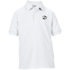 View Image 1 of 4 of DISC Gildan Kid's DryBlend Double Pique Polo Shirt - White - Printed