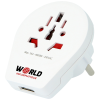 View Image 1 of 3 of DISC World to Europe USB Travel Adapter