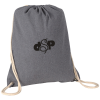 View Image 1 of 2 of Newchurch Recycled Cotton Drawstring Bag