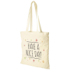 View Image 1 of 3 of Madras 100% Cotton Promotional Shopper - Natural - Full Colour