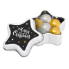 View Image 1 of 3 of DISC Star Tin - Foiled Chocolate Balls
