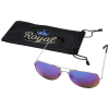 View Image 1 of 4 of DISC Aviator Sunglasses & Pouch - Full Colour