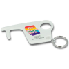 View Image 1 of 2 of Hygiene Hook Recycled Keyring - White