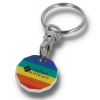View Image 1 of 2 of DISC Rainbow Eco Trolley Coin Keyring