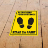 View Image 1 of 2 of Laminated Anti-Slip Vinyl A2 Floor Stickers