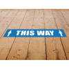 View Image 1 of 4 of DISC Laminated Anti-Slip Vinyl Rectangle Floor Stickers - 500 x 75mm